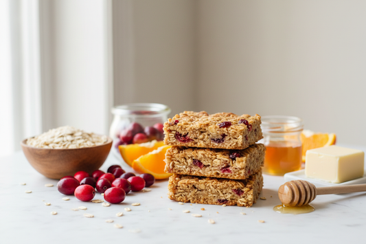 Cranberry Orange oat bars